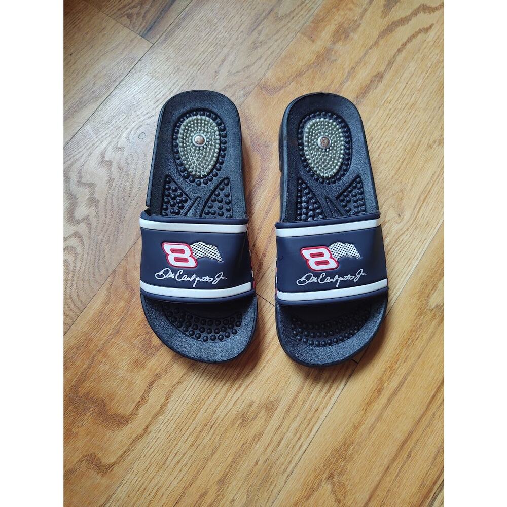Dale Earnhardt Jr Number 8 Slide Sandals, Size 10